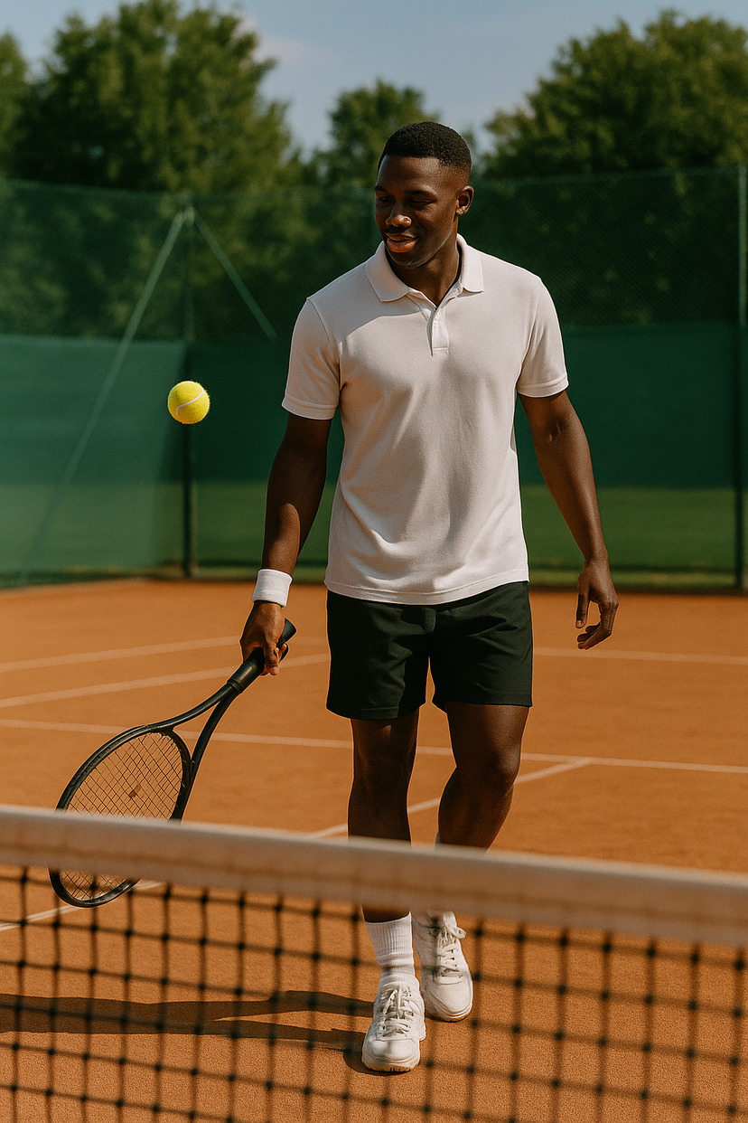 Joueur de tennis en action